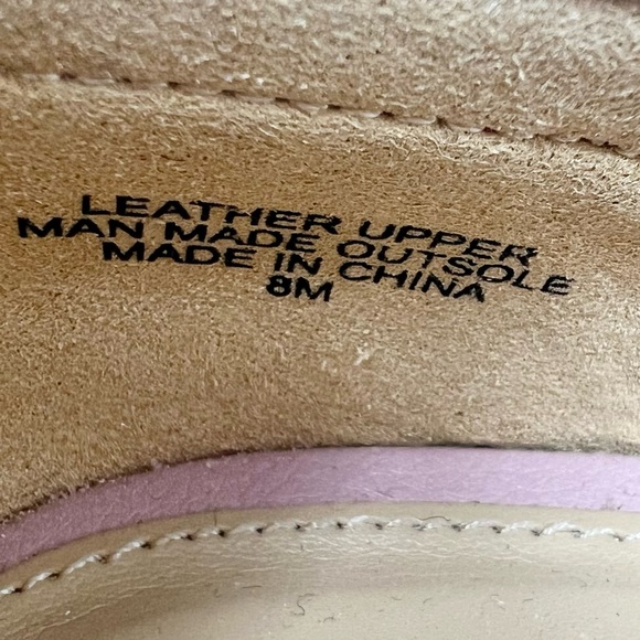 Talbots Jessie Soft Pink Driving Loafers Women’s 8 Pebbled Leather Moccasins - Picture 8 of 11